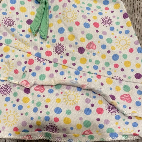 American Girl Doll Polka Dot Sundress Dress Ruffles Green - Picture 2 of 4